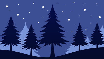 Obraz premium winter forest landscape