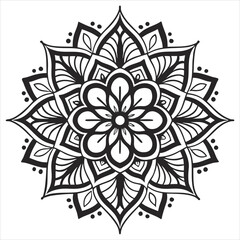 Vector doodle mandala . Ornamental luxury mandala Mandala Line Illustration . various mandala . Mandala Pattern Designs . Henna mandala. Mehndi style. Decorative pattern in oriental style.	
