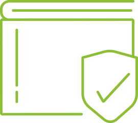 Wallet  Checker  In Outline Icon