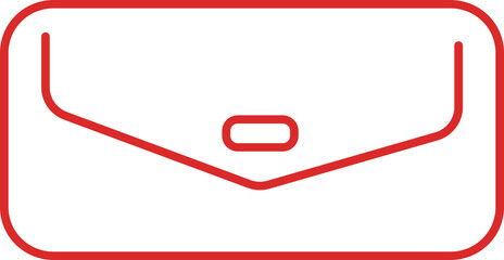 Ladies Small Purse  In Outline Icon