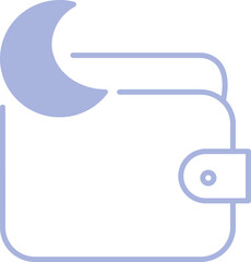 Night   Wallet In Fill Icon