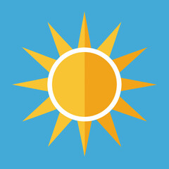 Sun With Rays Icon Art