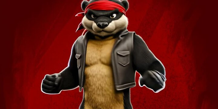 Honey badger is ready to fight because honey badger dgaf
