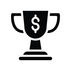 prize money solid icon vector design good for web or mobile app
