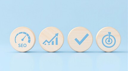 Seo optimization strategy and marketing plan for business growth and success with target achievement