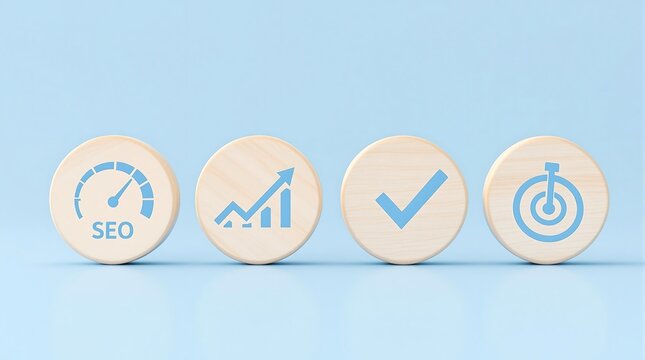 Seo optimization strategy and marketing plan for business growth and success with target achievement