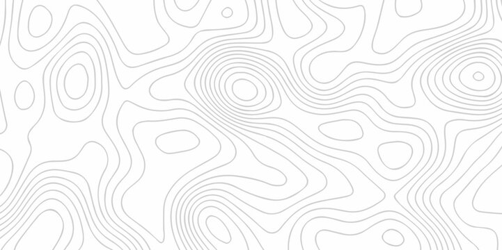 Modern location discovery vector topo map design White background with topographic world grid wave Topographic map geographic line texture.	