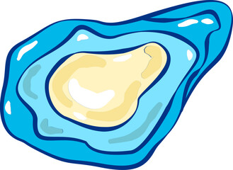 Cute Hand Drawn Seafood Illustrations,Summer Coastal Kitchen Clipart