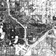 3D illustration of city and urban in Minneapolis USA