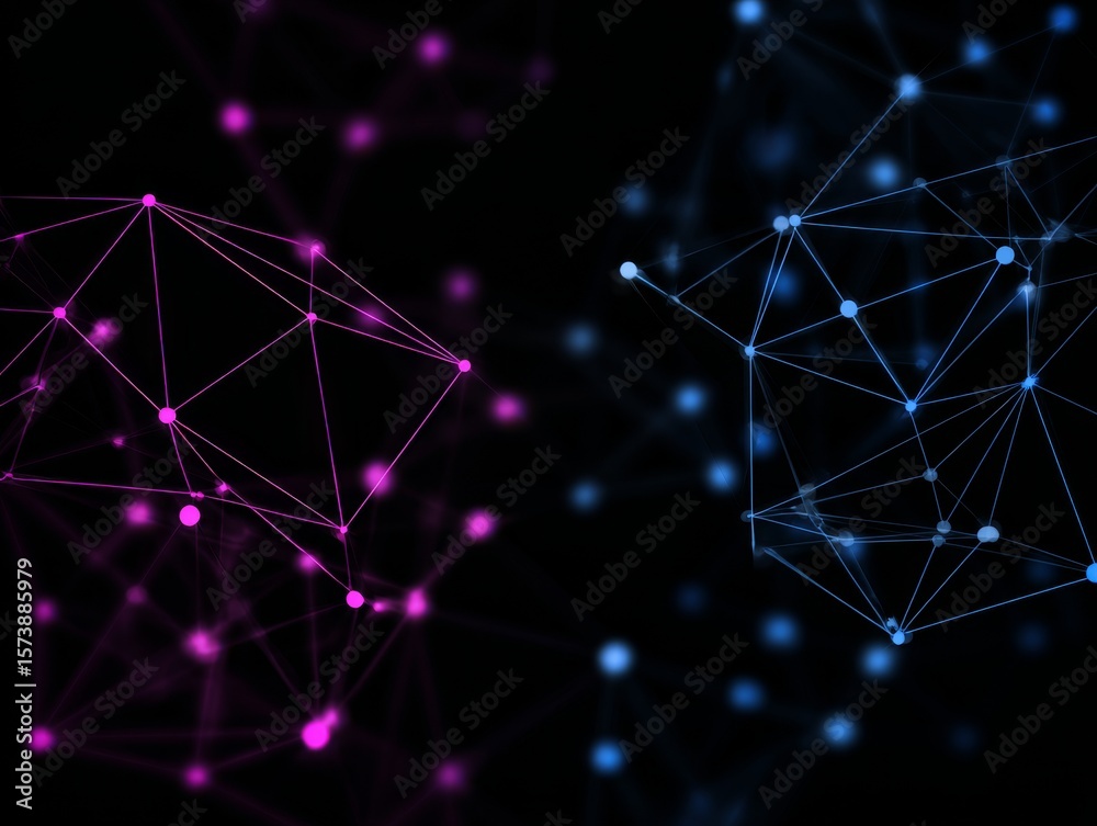 Wall mural futuristic technology serves as the background for an abstract digital design that includes a deep b