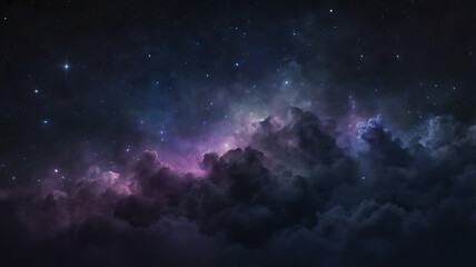 Fototapeta premium A vibrant cosmic scene showcasing nebulas, stars, and swirling celestial formations.