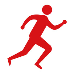 Jogging Person Outline Icon Vector