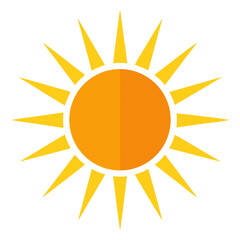 Sun With Rays Weather Icon Design
