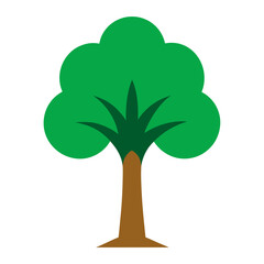 Tree Nature Icon Silhouette Design