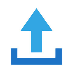 Cloud Upload Arrow Vector Graphic