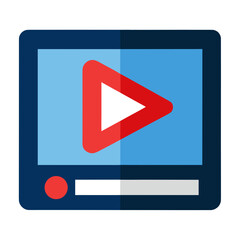 Media Player UI Symbol Illustration