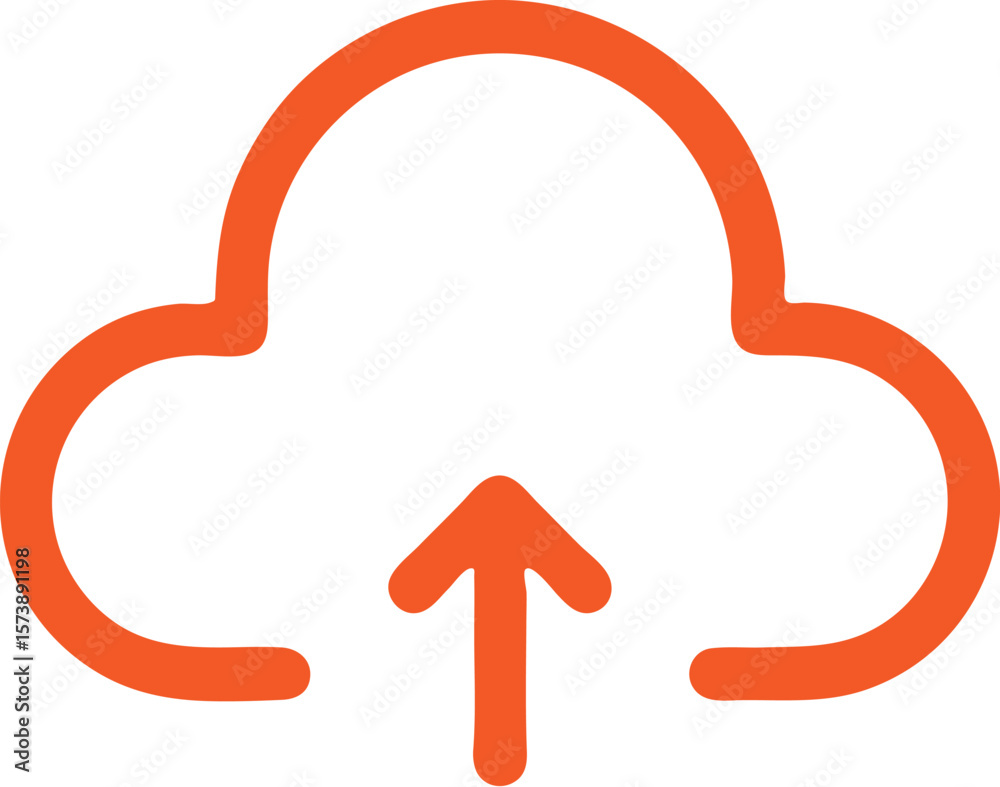 Fototapete upload icon simple icon. vector icon all icon viktor.