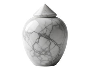 Elegant Marble Urn with Lid for Cremation Ashes