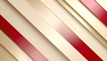 Obraz premium Abstract geometric design with diagonal stripes of gold and red