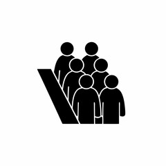 creative details Outline People Overcrowding Icon vector illustration