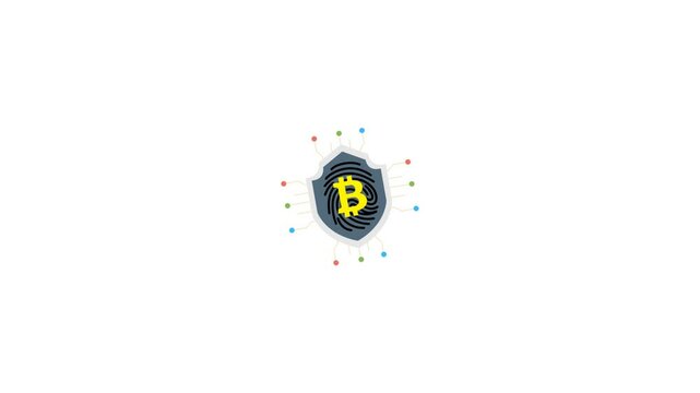 Animated icon representing a cryptographic signature &ndash; a core concept in blockchain and cybersecurity that ensures data authenticity, integrity, and non-repudiation. Features modern motion graphics wi