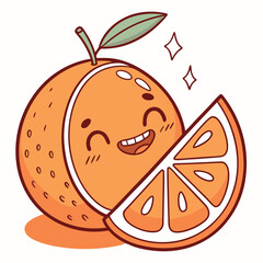 cartoon apple with a smile