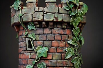 ceramic sculpture of graffiti on the wall
