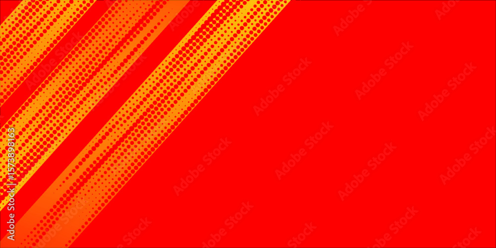 Fototapete red and orange circuit microchip on technology background,hi-tech digital and connection concept des