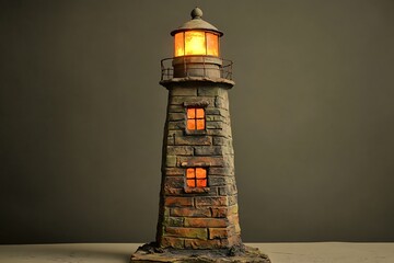lighthouse at night
