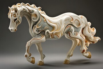 ceramic sculpture of horse