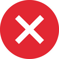 Red Circle Cross Wrong Incorrect Negative Symbol