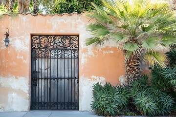 entrance to the house