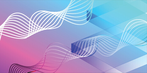 abstract blue background with waves