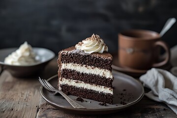 piece of chocolate cake