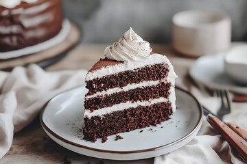piece of chocolate cake