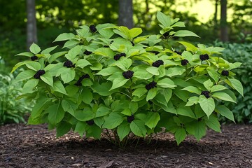 a chokeberry bush