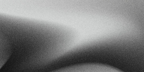 Monochrome abstract with noise, black and white gradient background