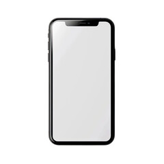 Black smartphone with blank screen