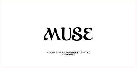 Handwritten Ribbon Font. Thin Elegant Typeface. Uppercase Letters with Soft Mediterranean Flow for Wellness Branding, Artisan Packaging, Invitations, and Creative Typography Vector Illustration.