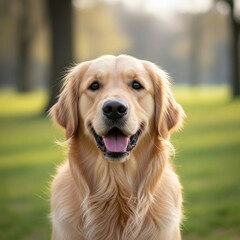 golden retriever portrait