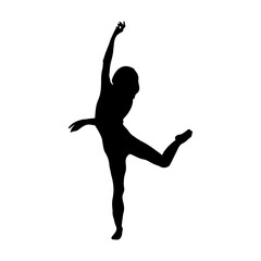 silhouette of a ballet dancer
