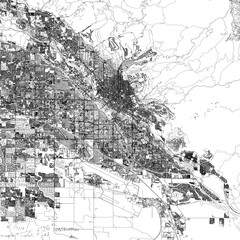 Naklejka premium 3D illustration of city and urban in Boise Idaho USA