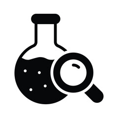 Check out handy glyph style icon of chemical research