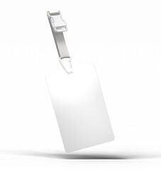White ID Card with Ribbon