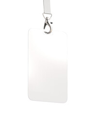 White ID Card with Ribbon
