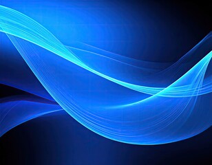 Abstract blue wavy design (3)