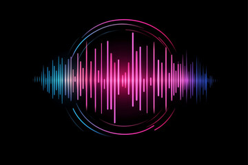 vector illustration of an abstract music background