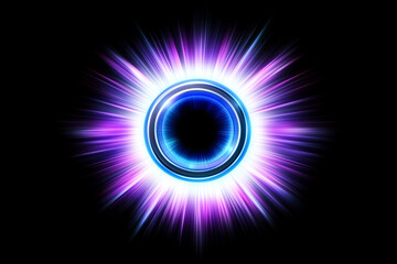 abstract blue background with circles