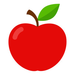 International Eat an Apple Day - Red Apple: Minimal Vector

