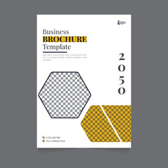 Business brochure cover annual report cover, book cover or flyer design. Leaflet presentation. Catalog with Abstract geometric background. Modern publication poster magazine, layout, template,